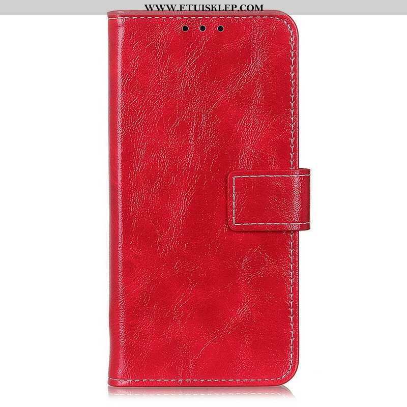 Etui Folio do OnePlus Nord 2 5G Błyszczące I Widoczne Szwy